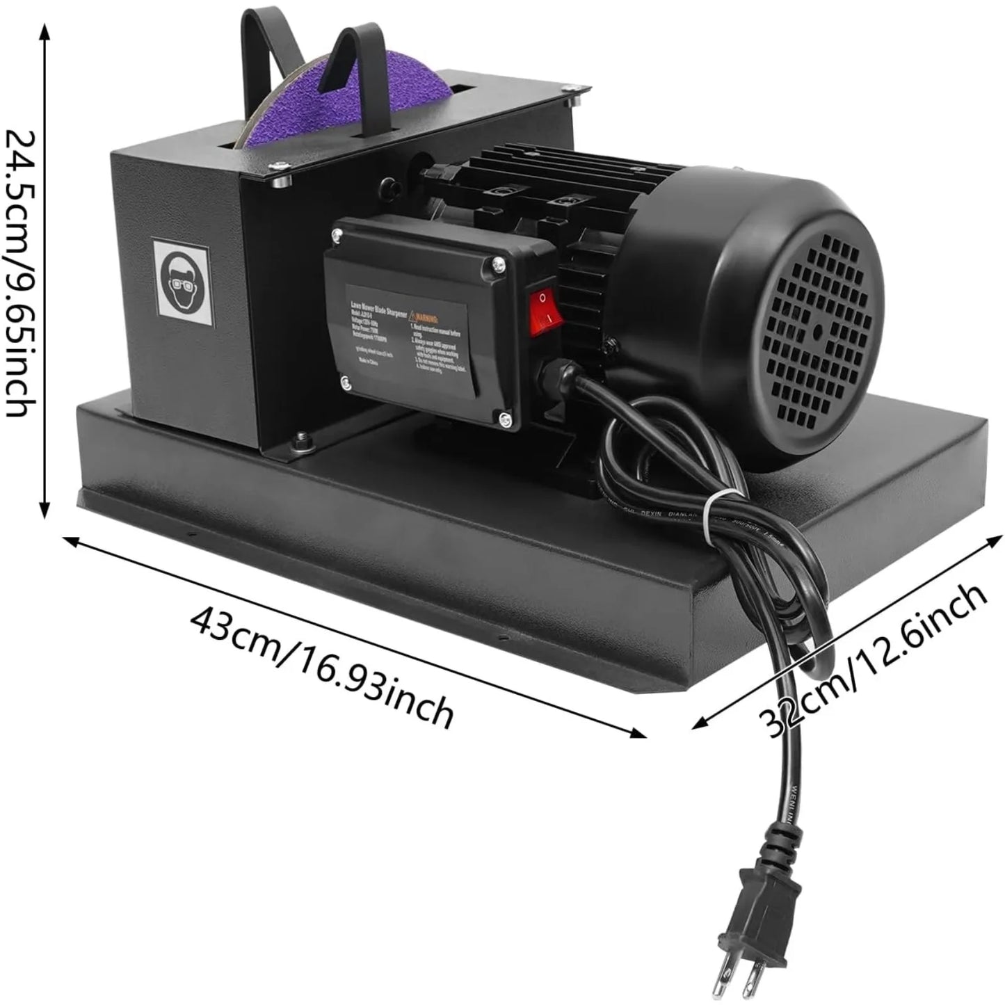 Electric Lawn Mower Blade Sharpener