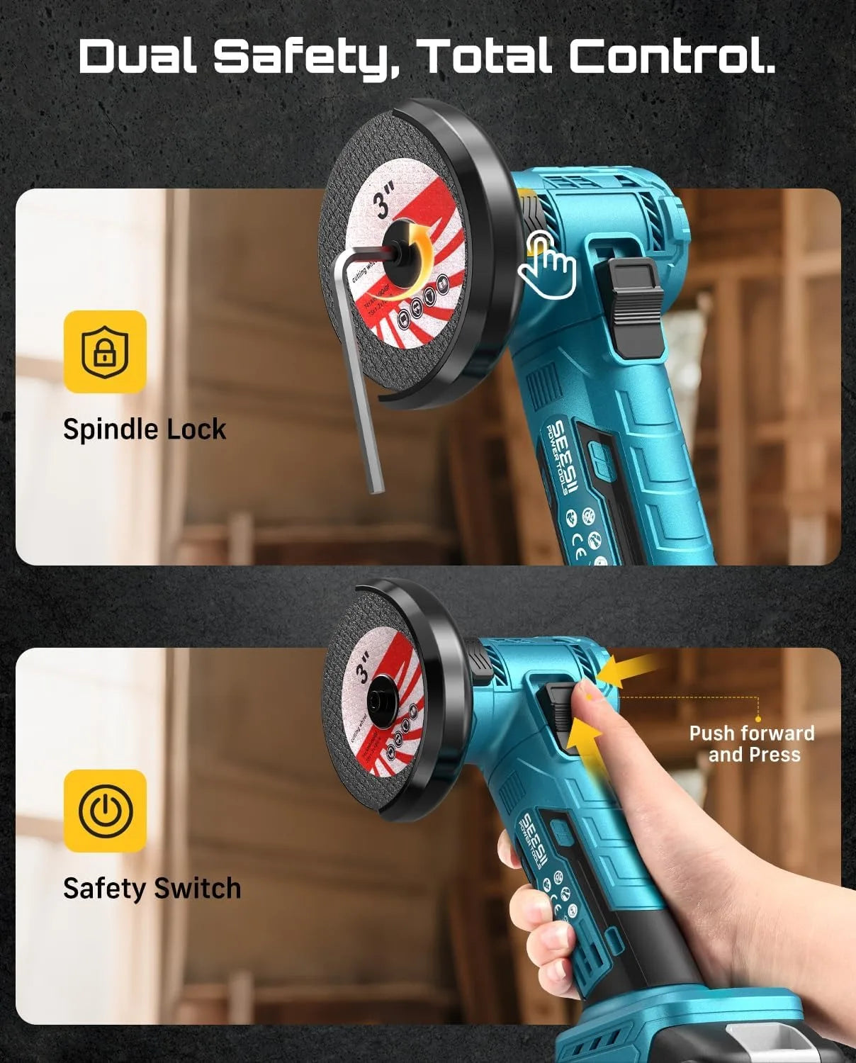 3 Inch Angle Grinder 19000 RPM