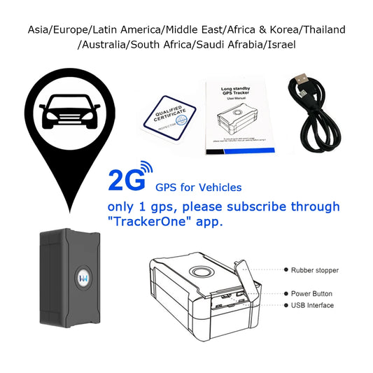 5 m Accuracy GPS Tracker  Anti-theft