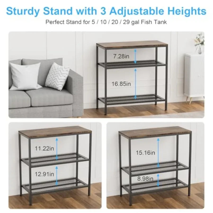 20-29 Gallon Fish Tank Stand, 3-Tier