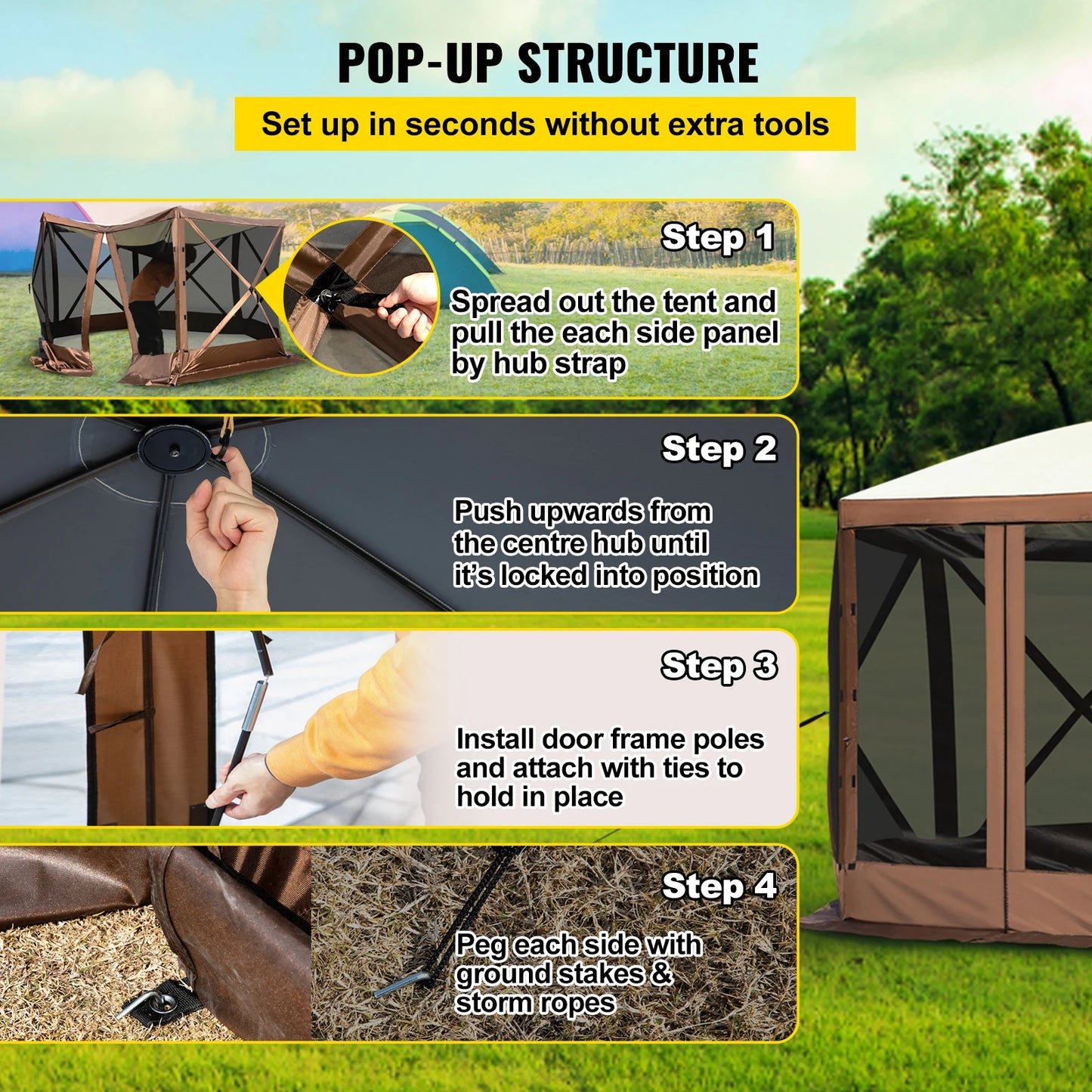 Pop-up Camping Sun Shade Tent