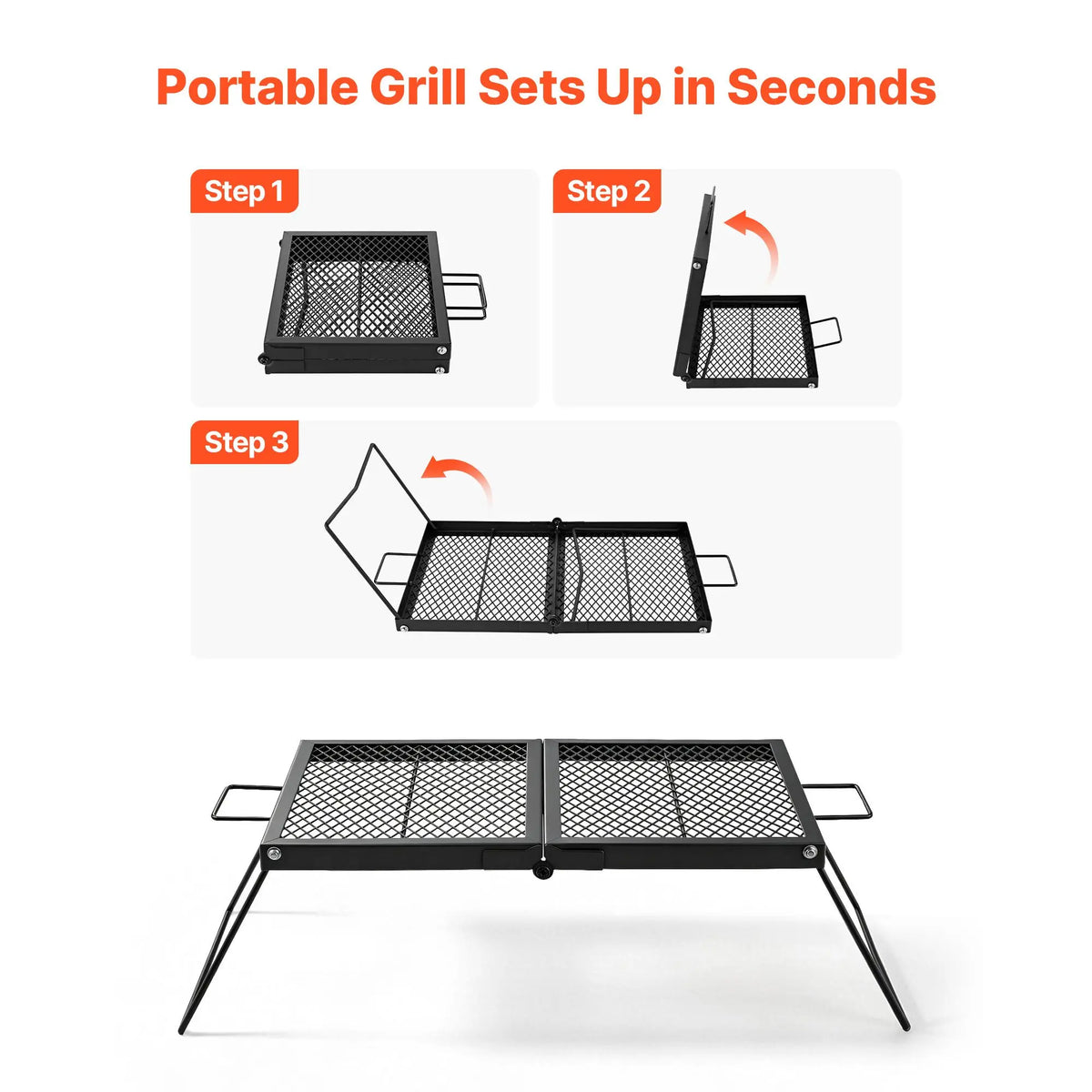 Folding Campfire Grill