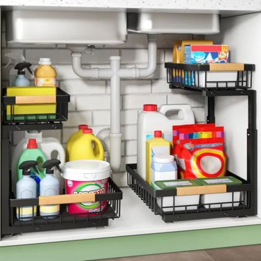 2 Tier Under the Sink Storage