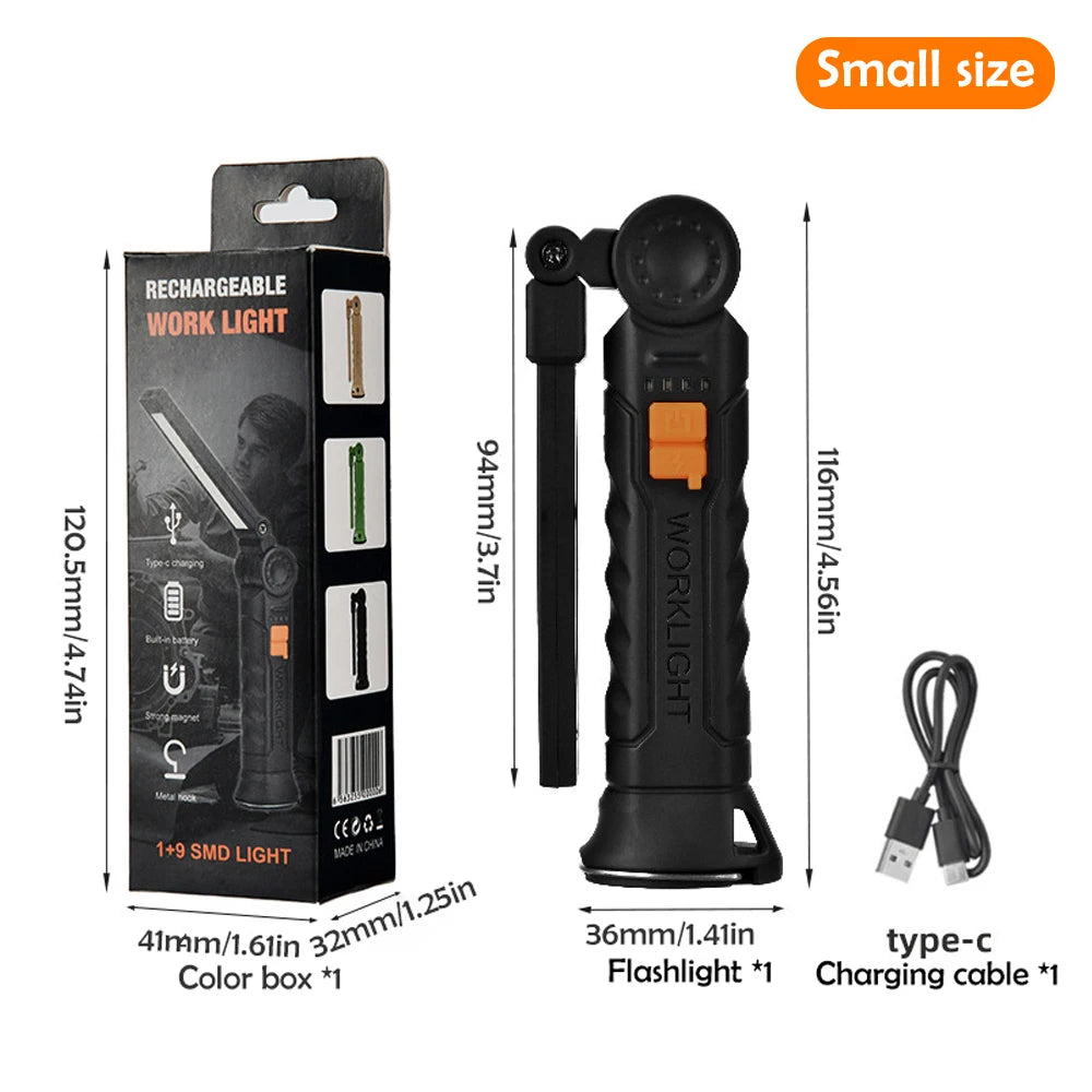 Folding Work Light Rechargeable Magnetic