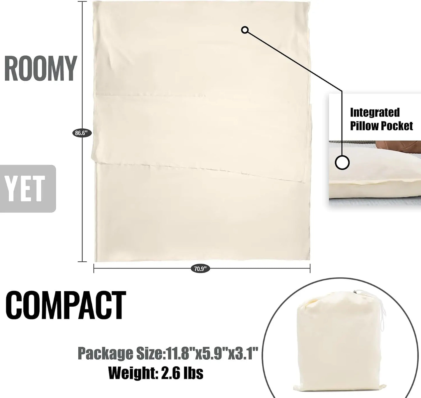 Cotton Sleeping Bag Liner