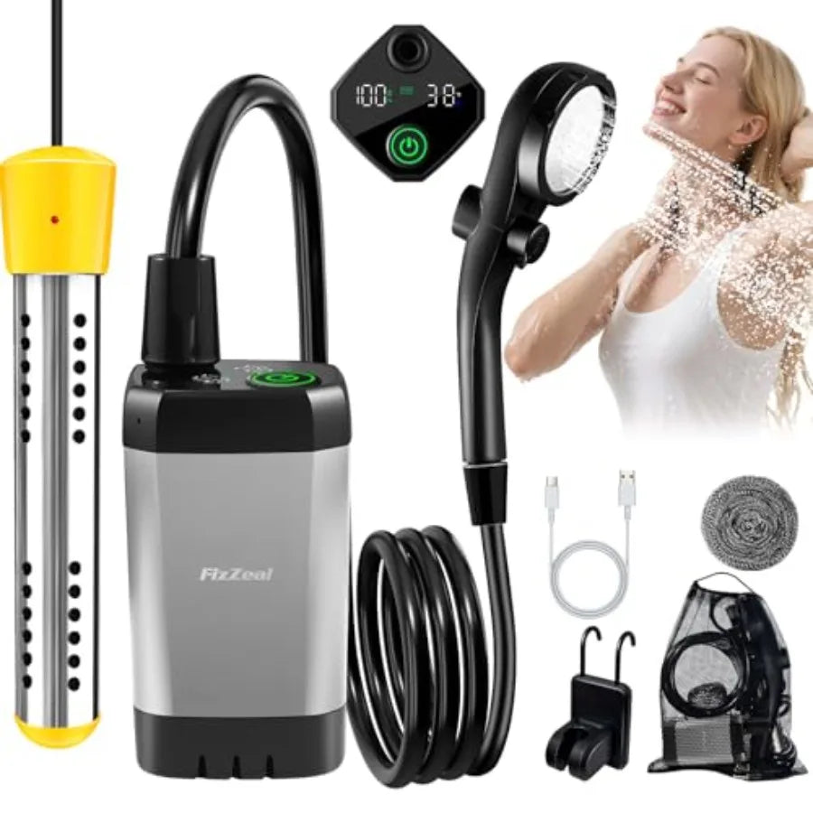 Shower For Camping With 2000W Auto-Off Heater