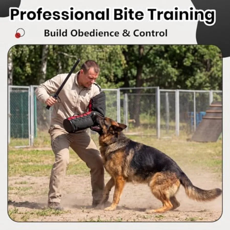 Dog Training Kit with Bite Sleeve, Tug Toy, Training Stick Rubber Ball on Rope
