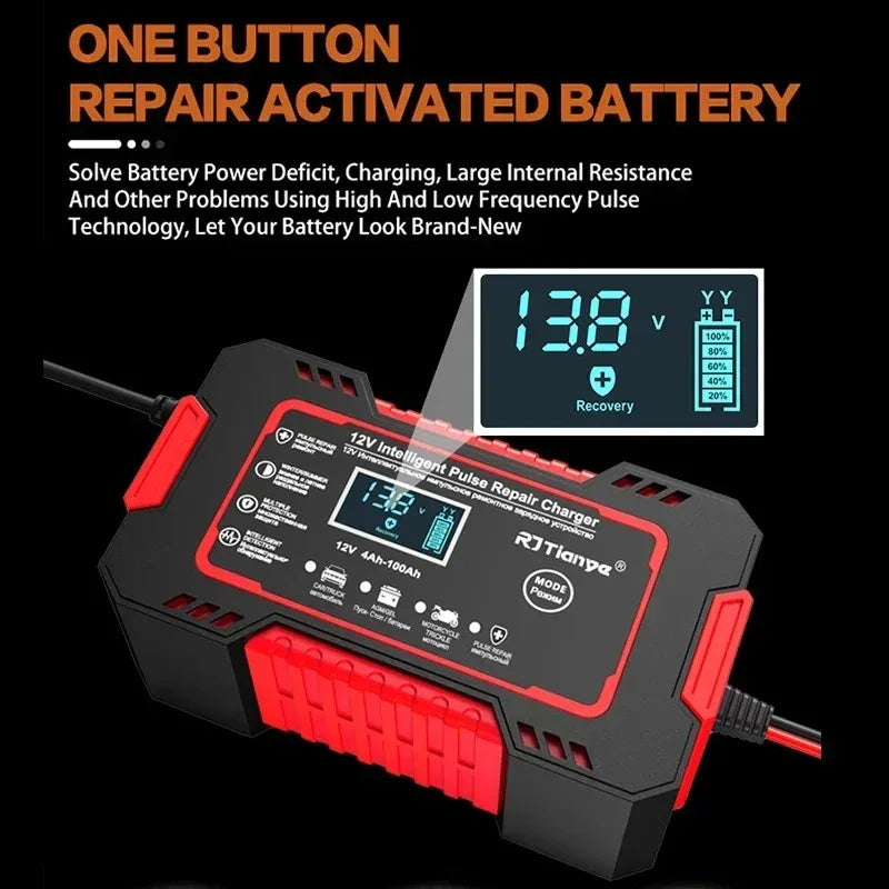 Pulse Repair Smart Car Battery Charger