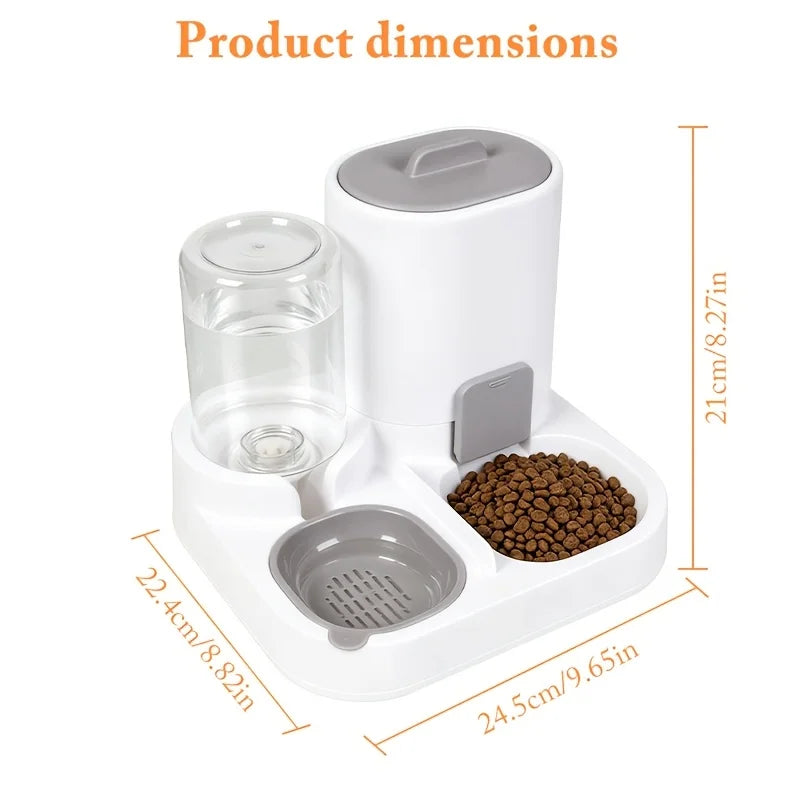 Cat Feeder And Water Dispenser, 2in 1