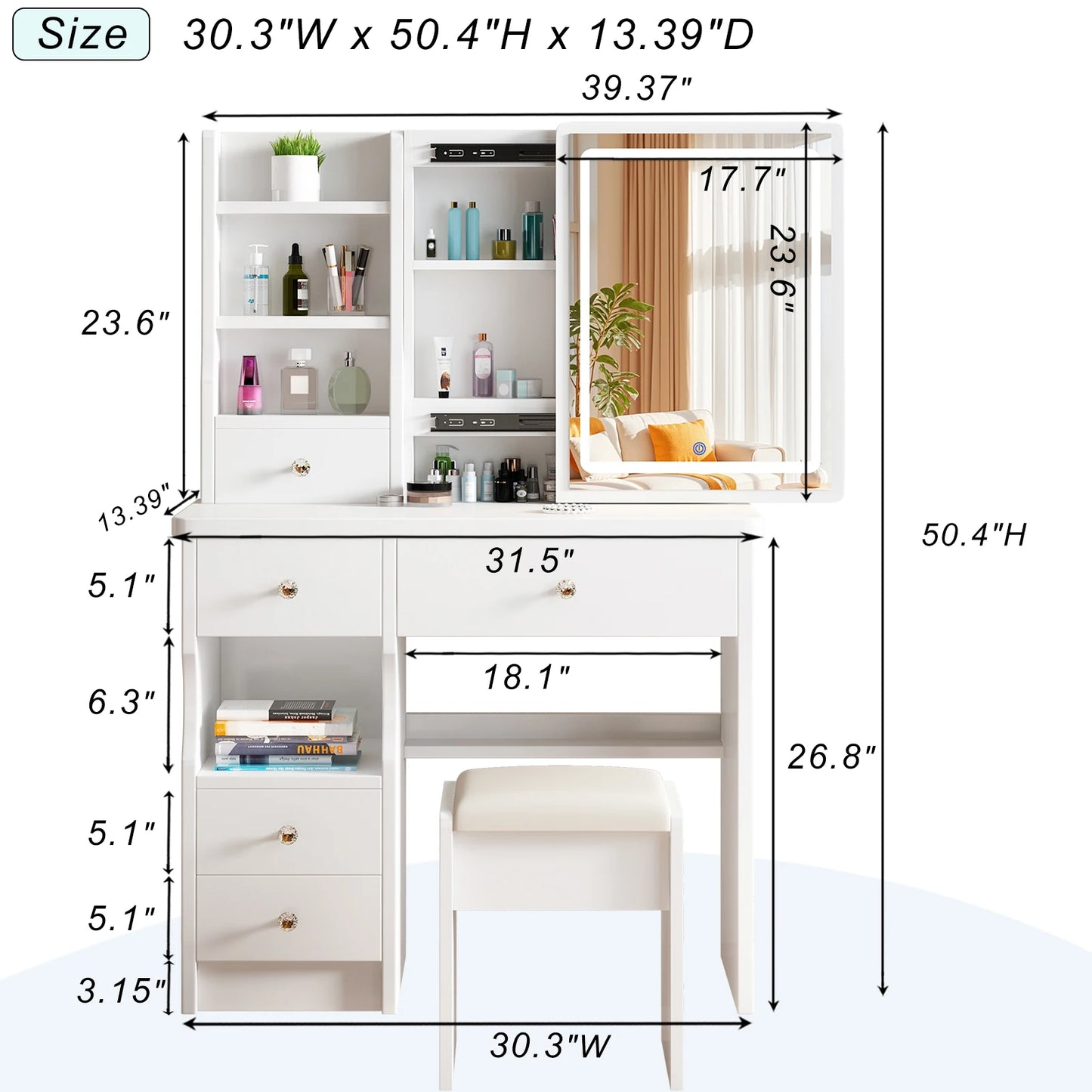 Makeup Vanity Set