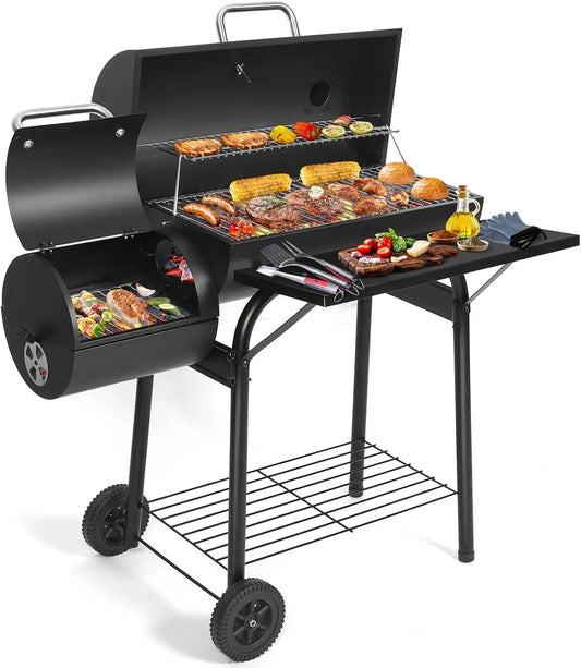 Offset Smoker Charcoal Grill