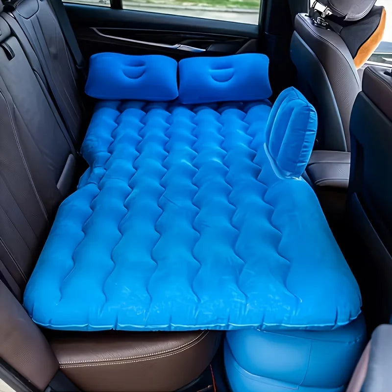 car rear seat inflatable mattress with manual inflation valve