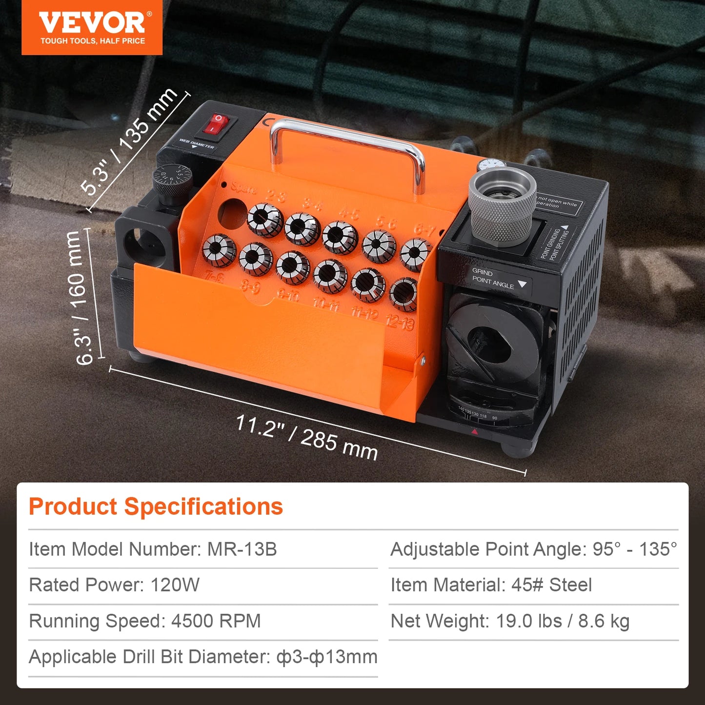 Drill Bits Sharpener 3-13mm