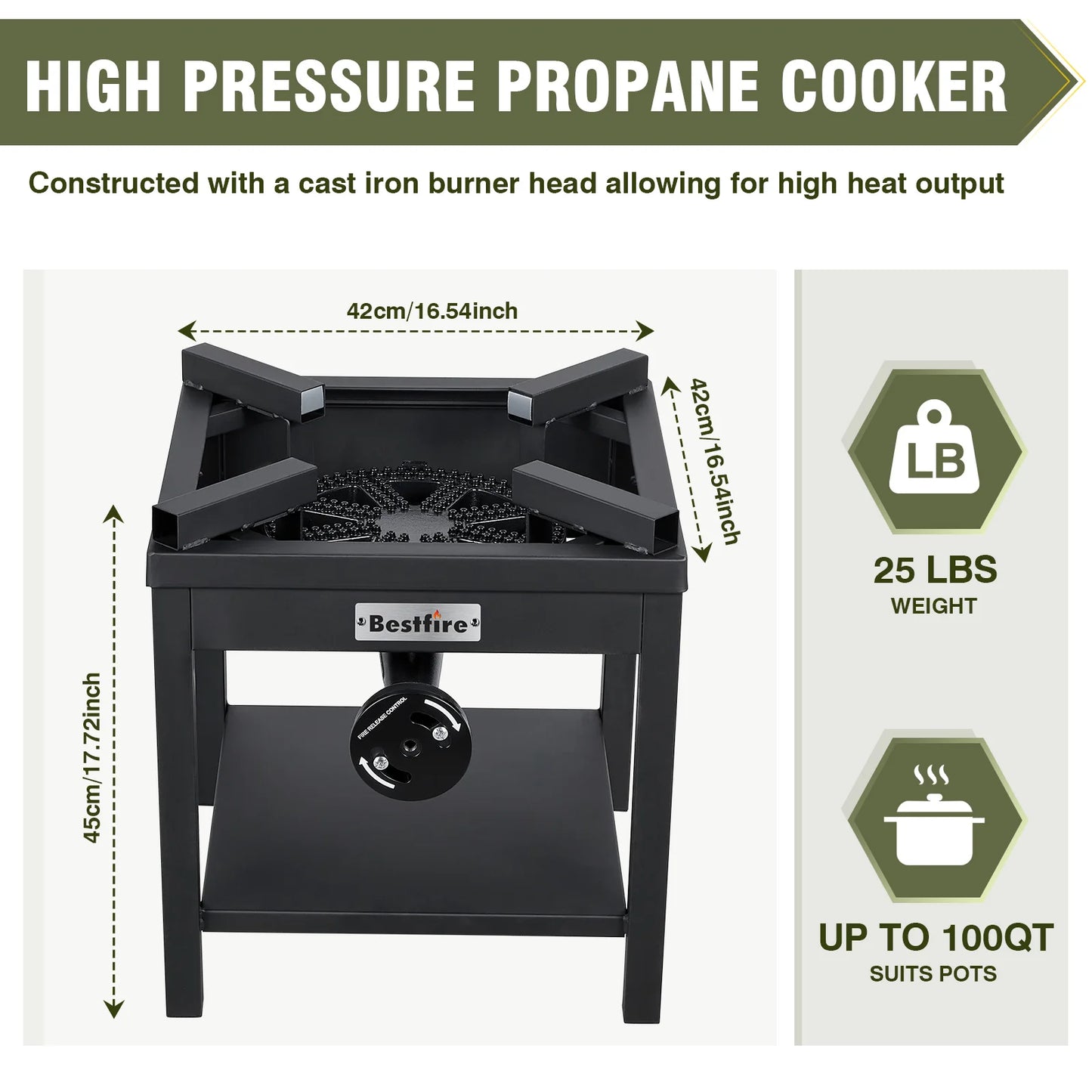 260,000 BTU High Pressure Outdoor Propane Burner