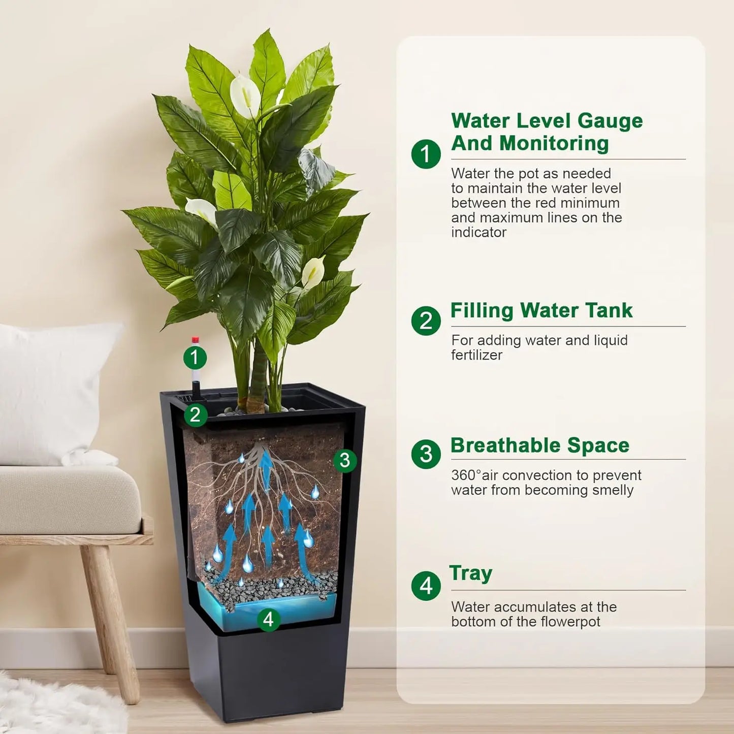 Tall Planter 2 pcs