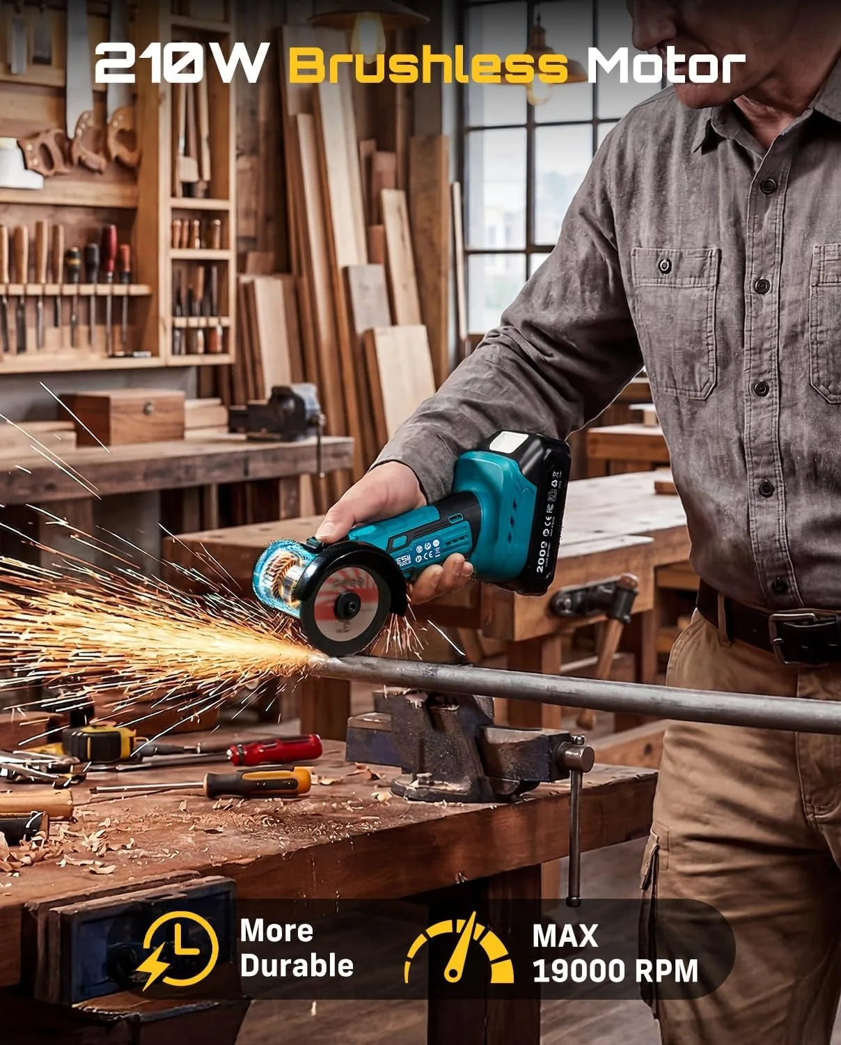 3 Inch Angle Grinder 19000 RPM