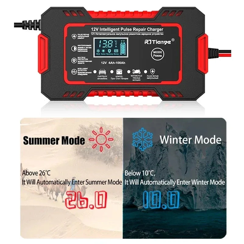 Pulse Repair Smart Car Battery Charger