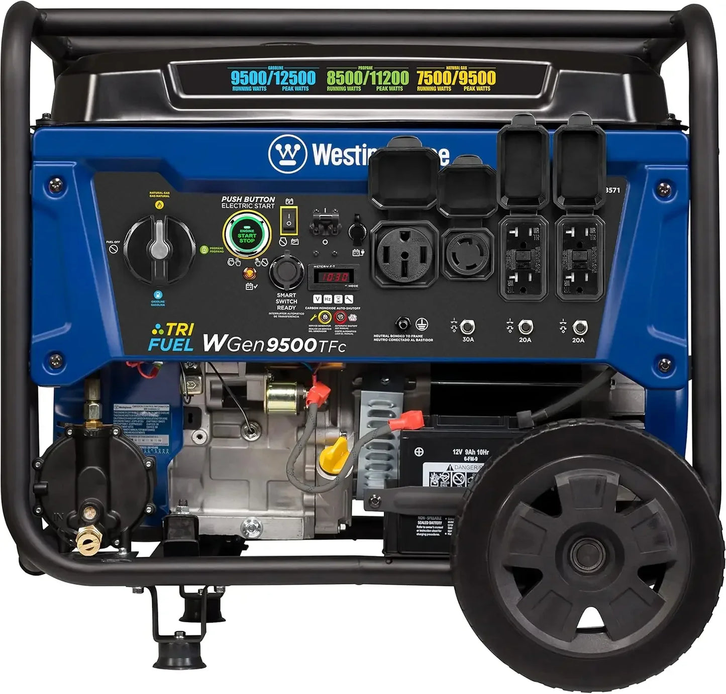 12500 Watt Tri-Fuel Home Backup Portable Generator