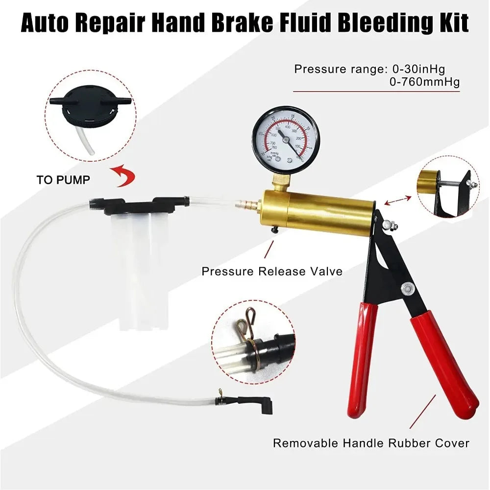 Hand Held  Brake Fluid  Bleeding Kit + Box