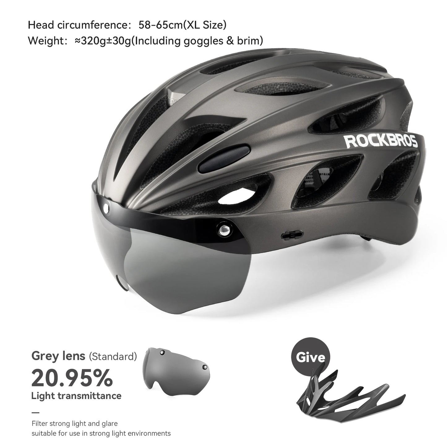 Cycling Helmet With Goggles
