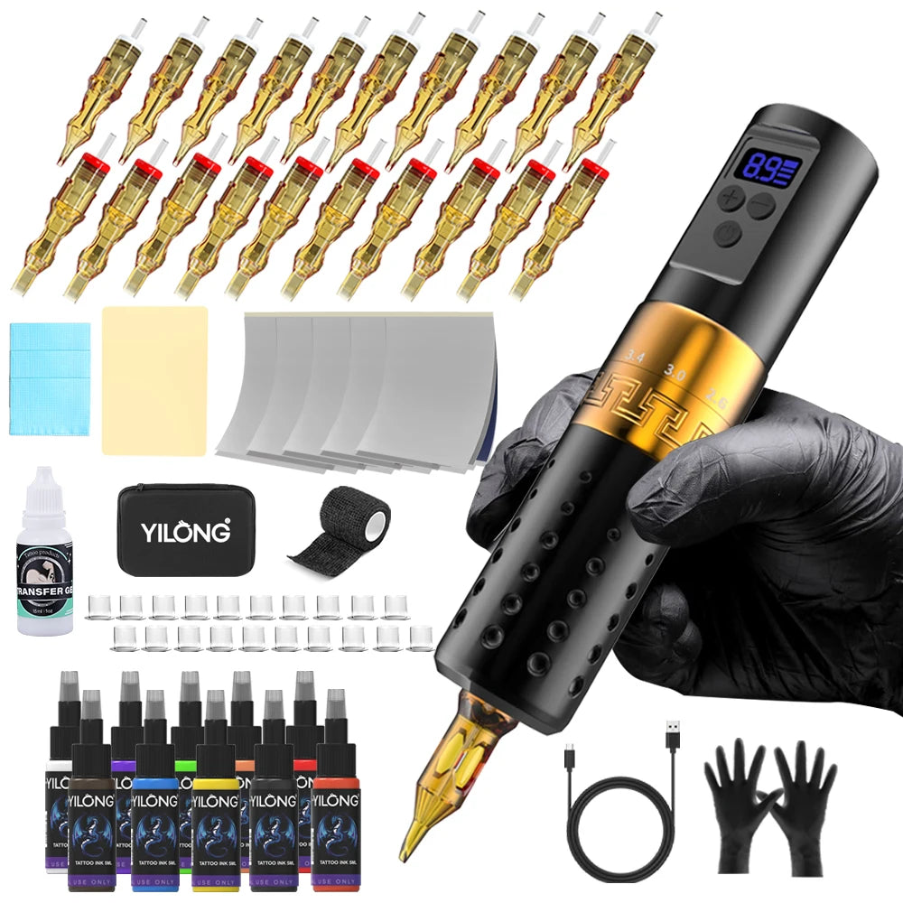 2.7-4.5mm Adjustable Stroke Tattoo Pen Set
