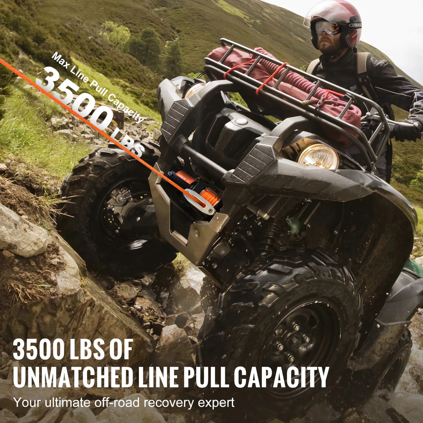 3500lbs Electric Winch ATV/UTV 12VDC