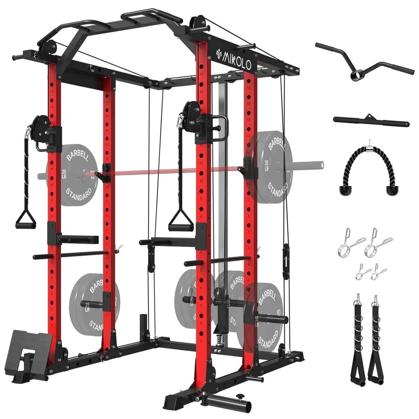Power Rack with Cable Crossover System