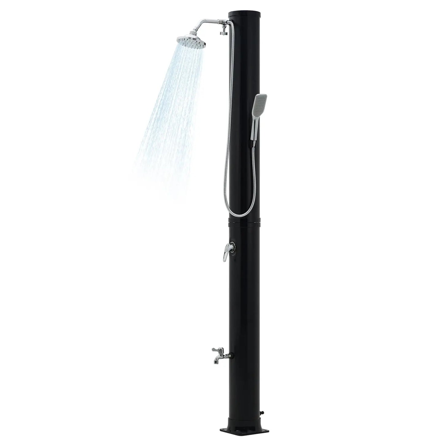 Solar Heated Pool Shower