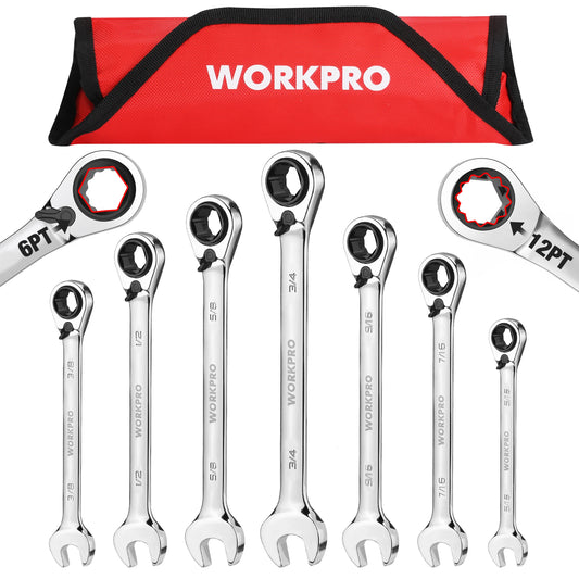 Reversible Ratchet Wrench Set, SAE/Metric