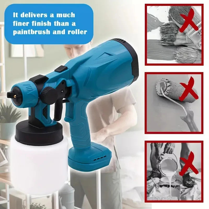 2 Battery Wireless Spray Paint Gun