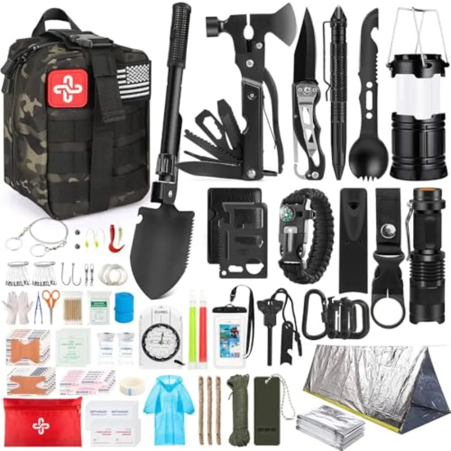 Survival Kit, 250Pcs First Aid