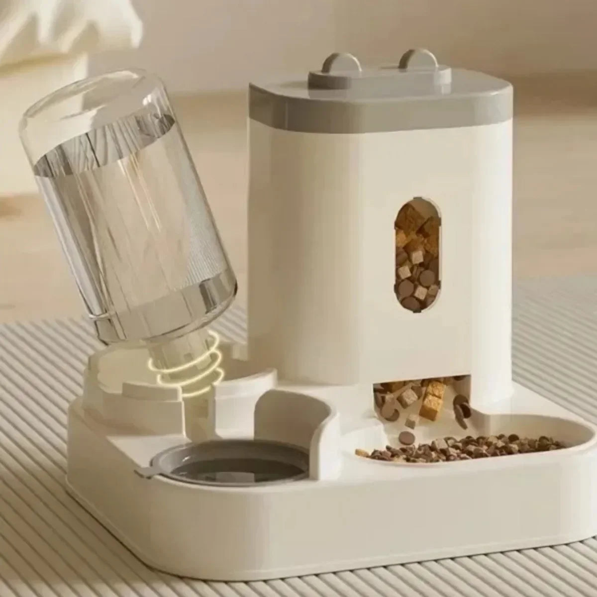 Automatic Pet Feeder With Water Fountain