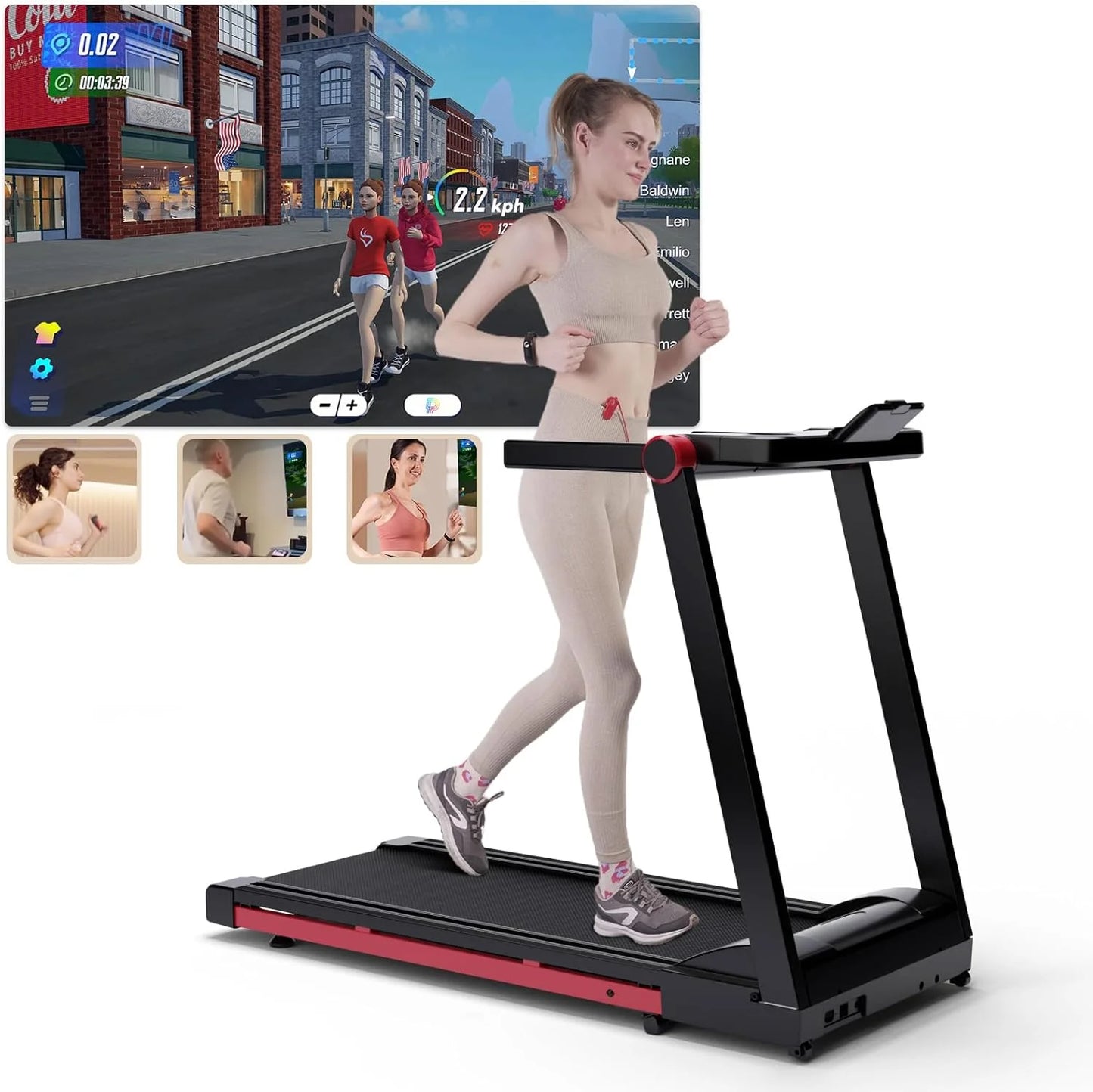Foldable Treadmill  Adjustable