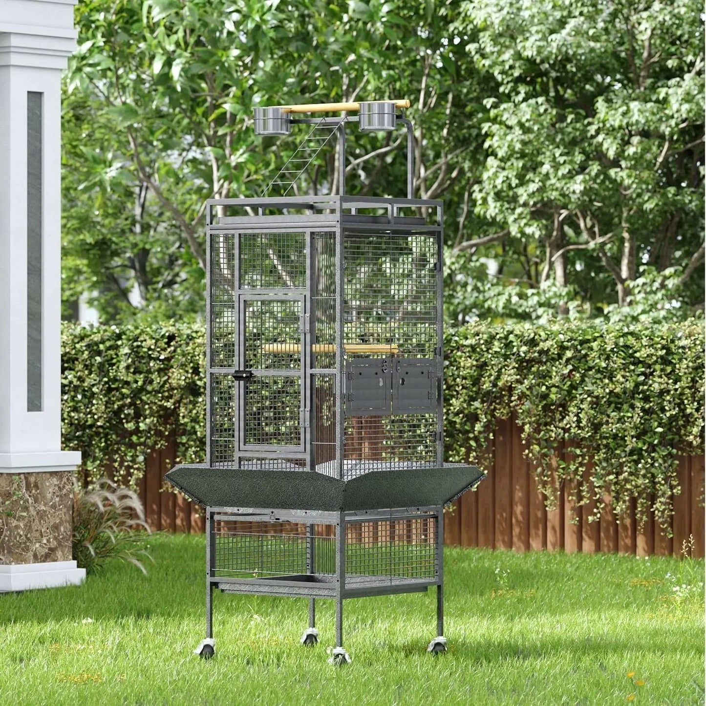 61 Inch Large Bird Cage Top Play