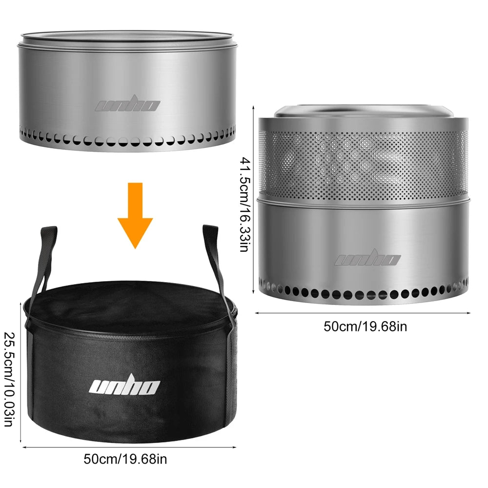 19 Inch Smokeless Fire Pit