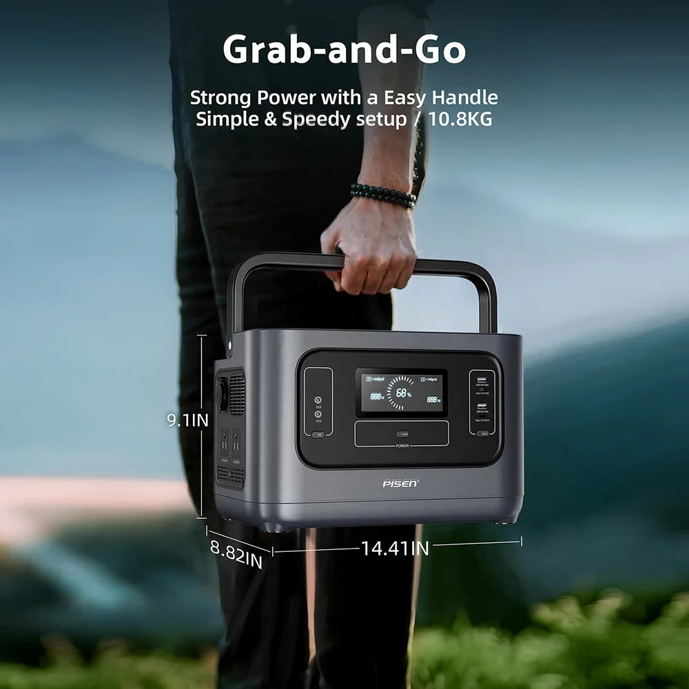 1000W (2000W Peak) Solar Generator