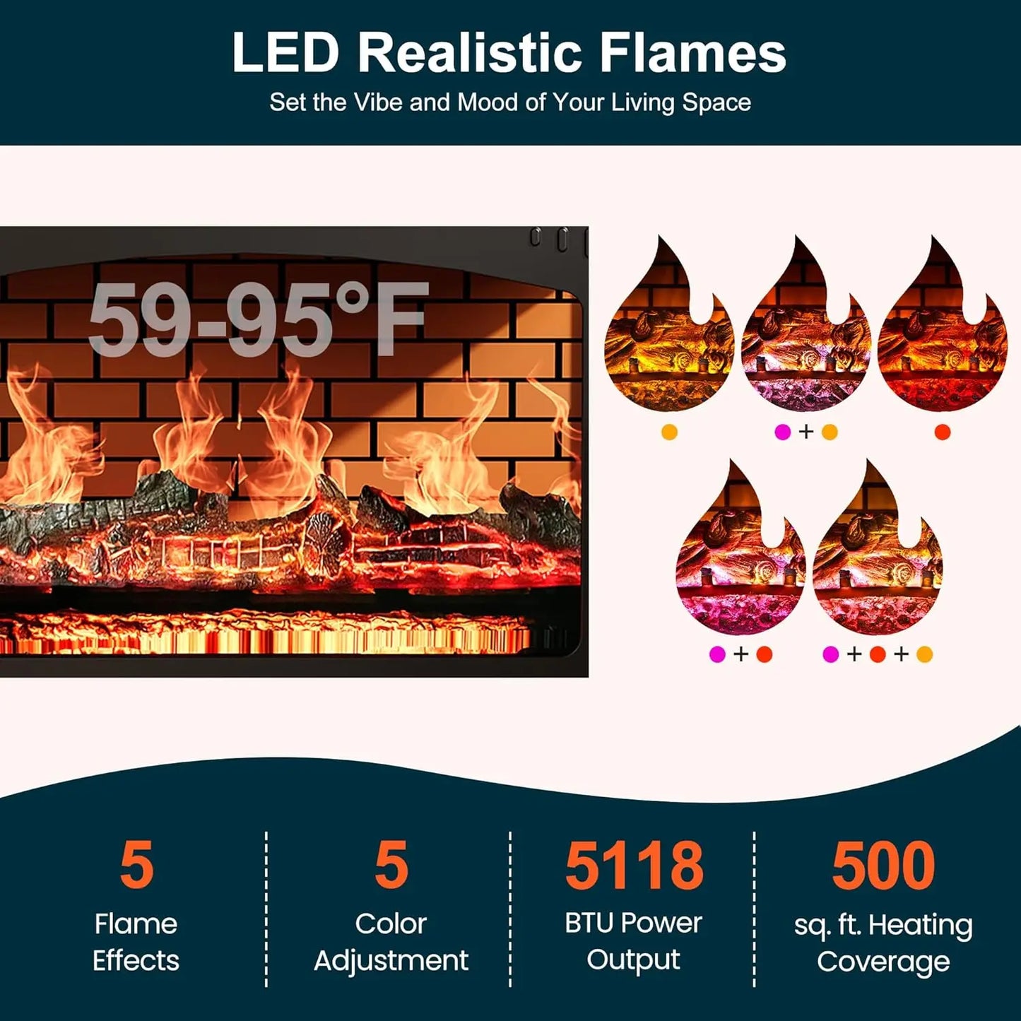 Electric Fireplace Heater