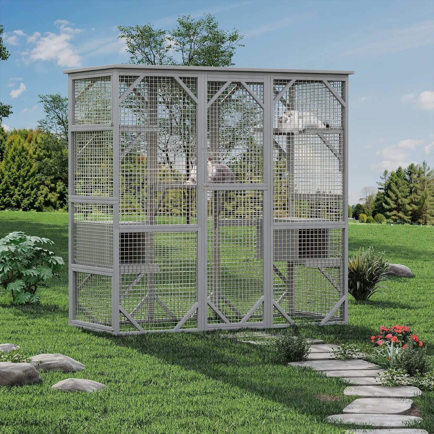 Extra Large Walk-in Catio