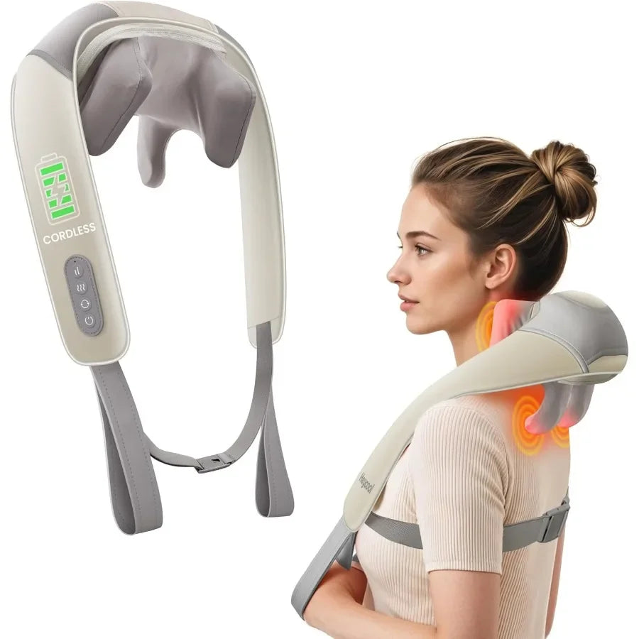 Cordless Massager with Heat  for Neck and Shoulder