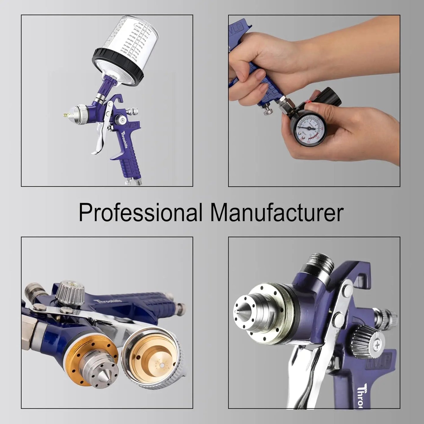 HVLP Gravity Feed Spray Gun Set