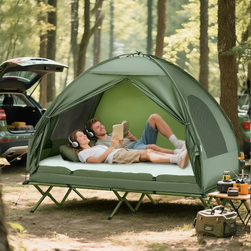 2 Person Camping Tent Cot