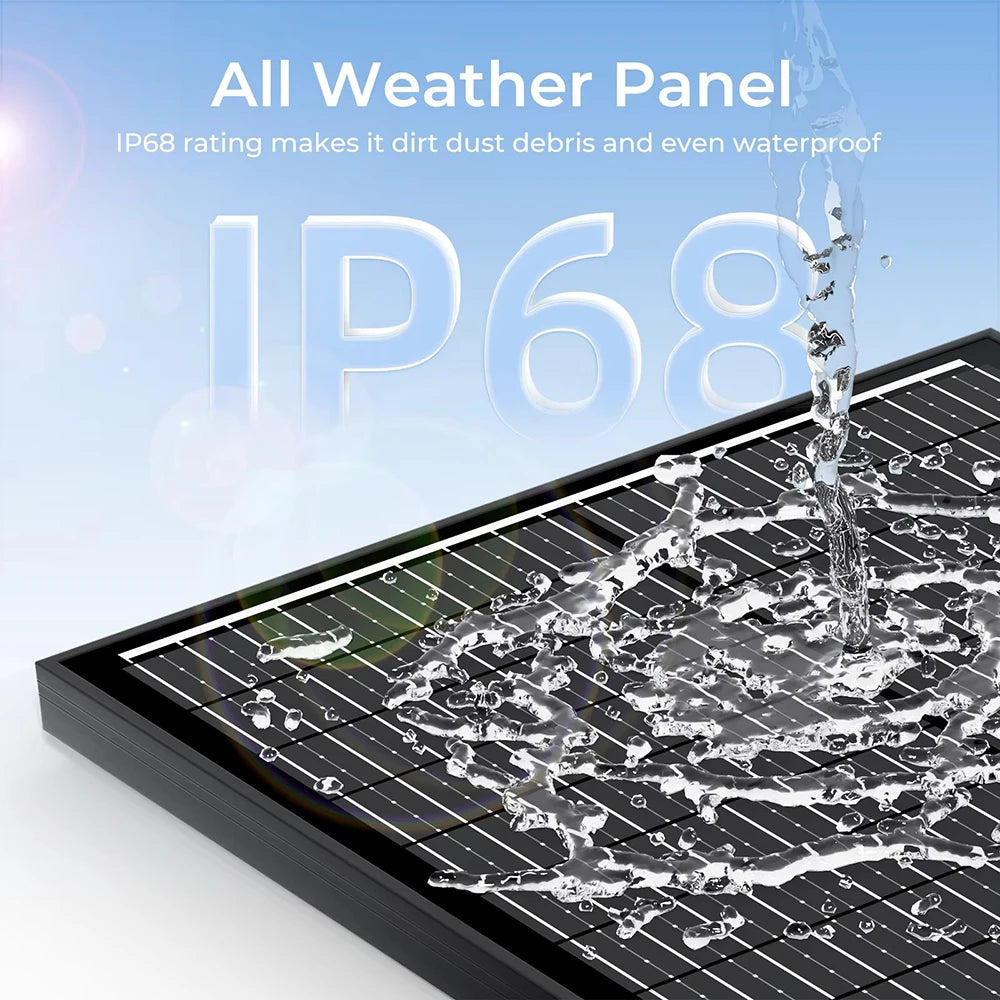 Bifacial Solar Panels 100W 3/6 Pcs