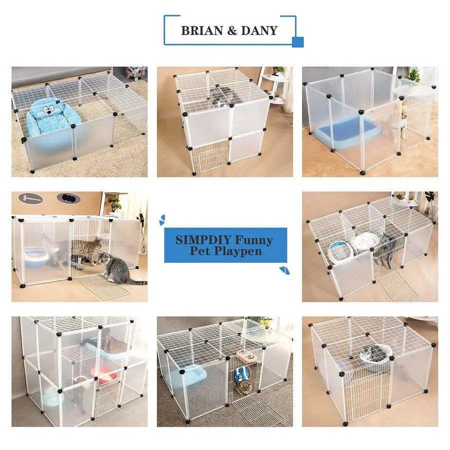 Portable Plastic Pet Playpen