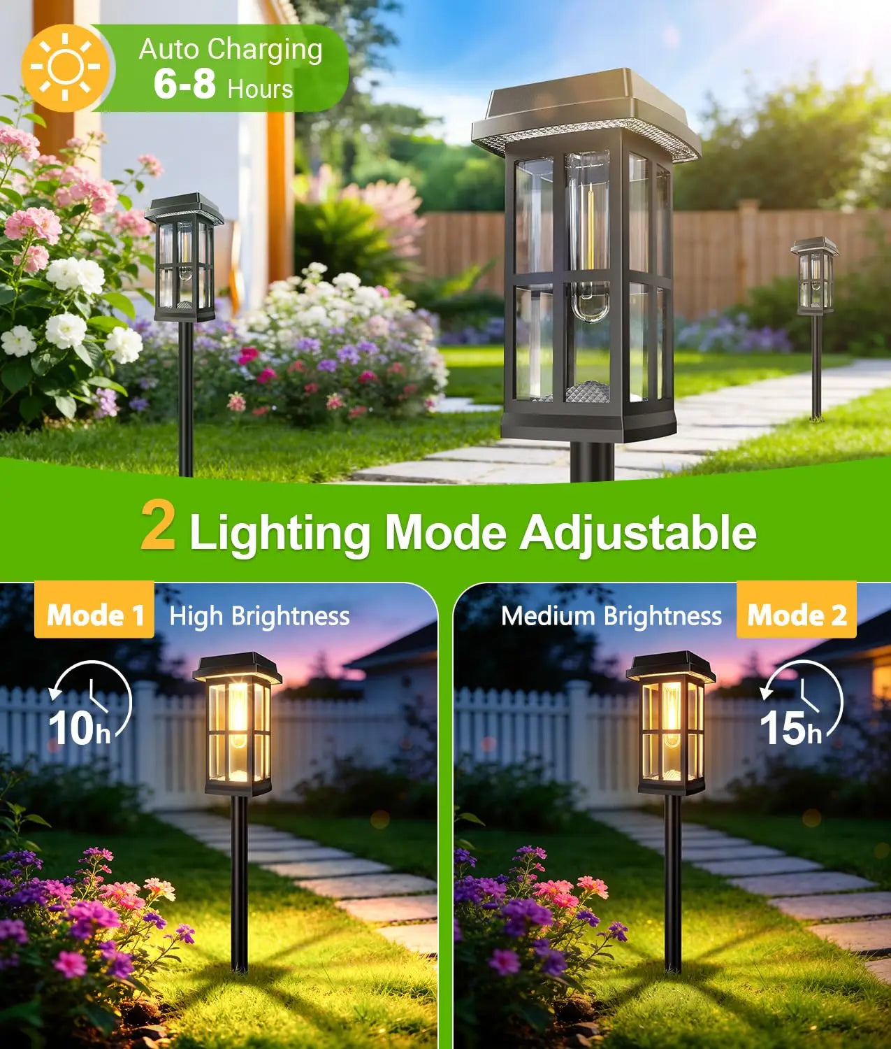 Solar Powered Pathway Lights