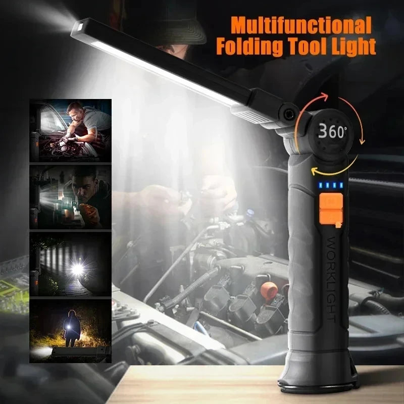 Folding Work Light Rechargeable Magnetic