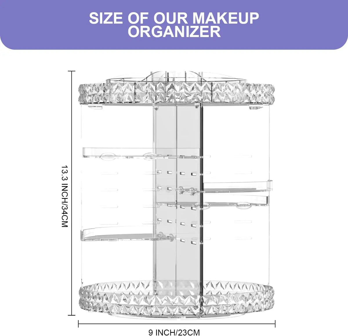 360° Spinning Skincare Storage Organizer