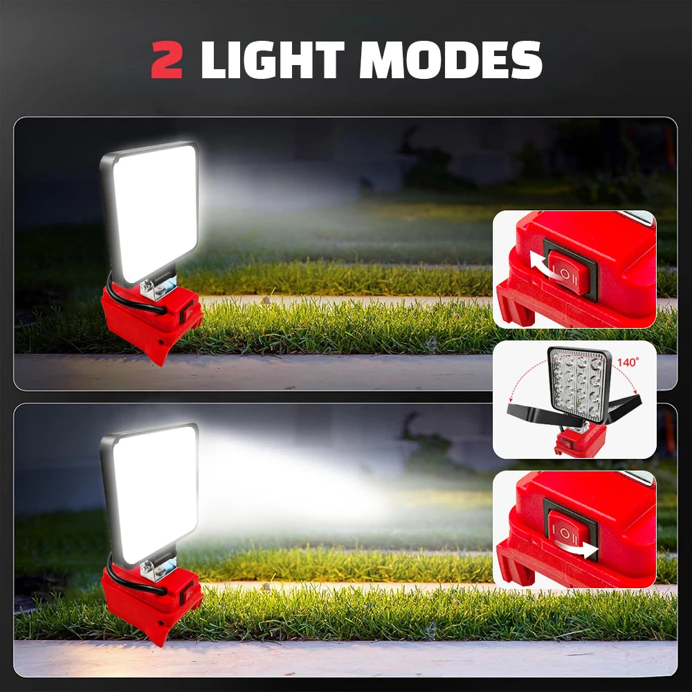 Camping LED Work Light, for Milwaukee