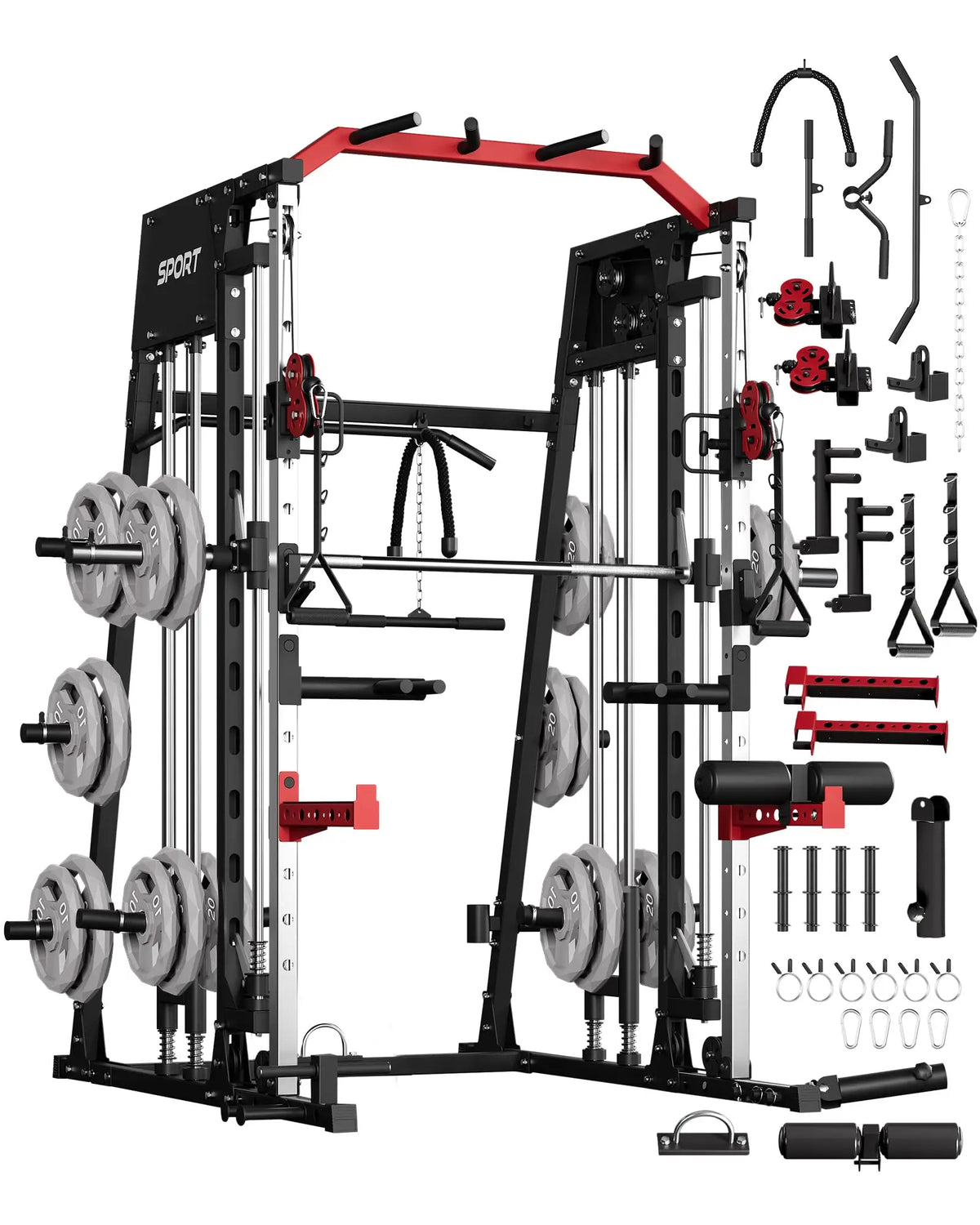 Smith Machine Home Gym, Squat Rack & Power Cage