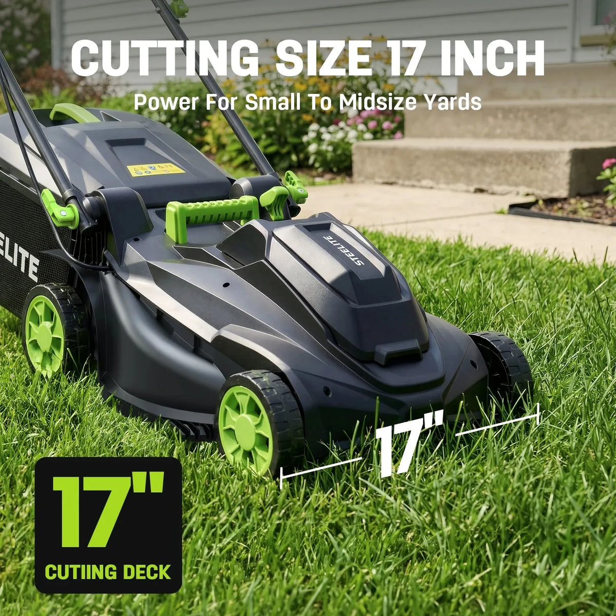 21V Cordless Lawn Mower 17 Inch