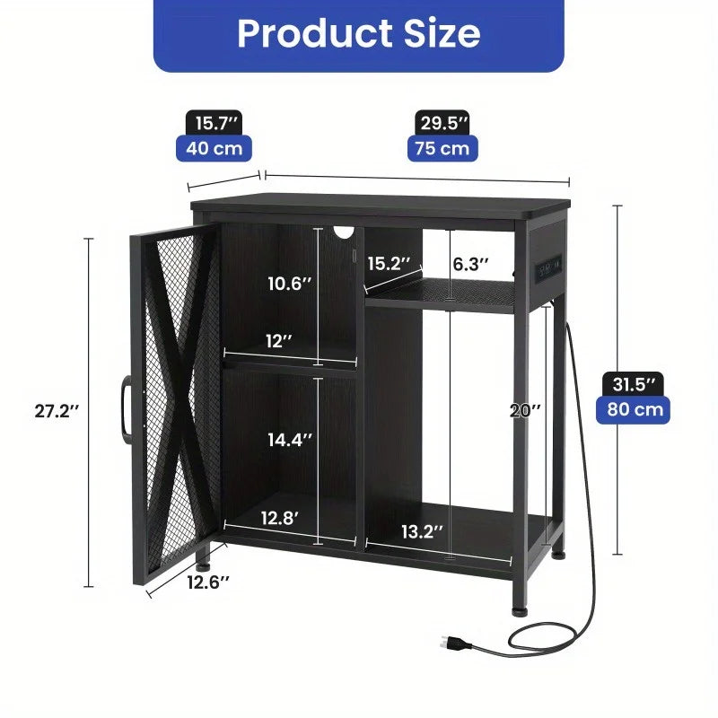30 gallon metal wood aquarium with electrical outlet
